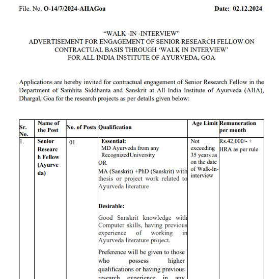 Ayurveda Jobs