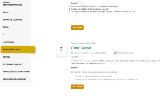 Ayurveda Jobs