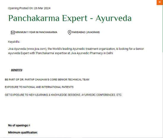 Ayurveda Jobs