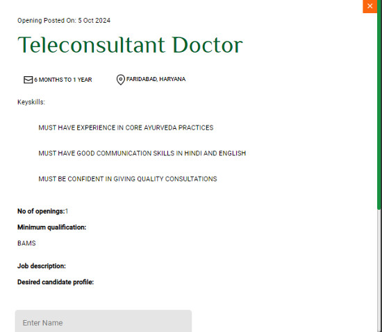 Ayurveda Jobs