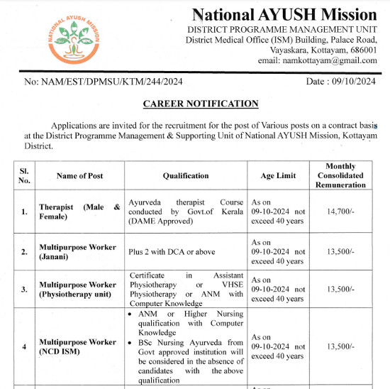 Ayurveda Jobs