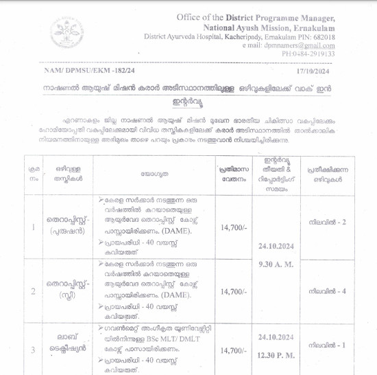 Ayurveda Jobs