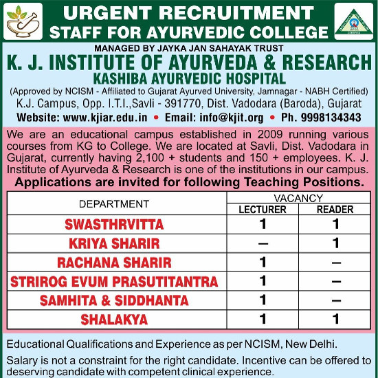 Ayurveda Jobs