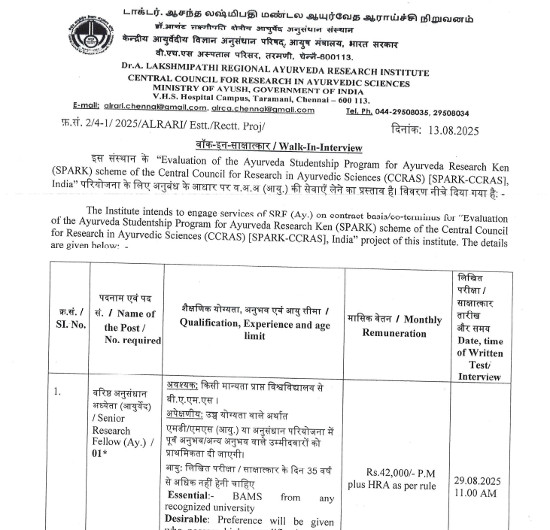 Ayurveda Jobs