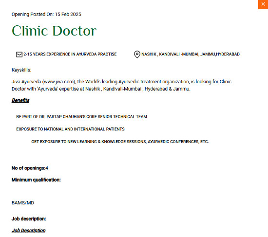 Ayurveda Jobs