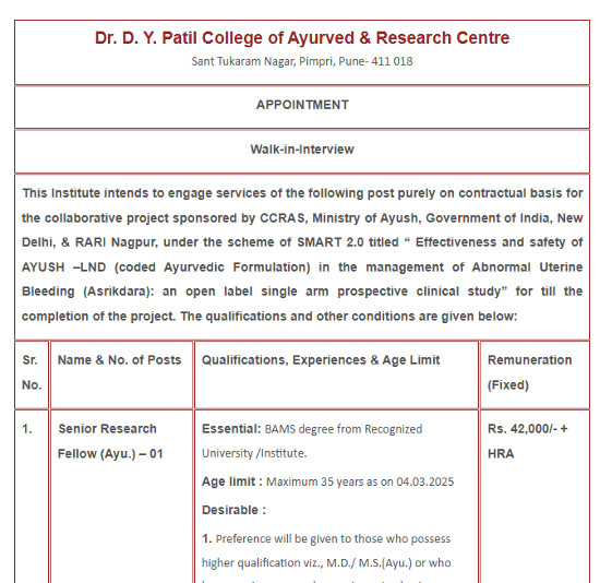 Ayurveda Jobs