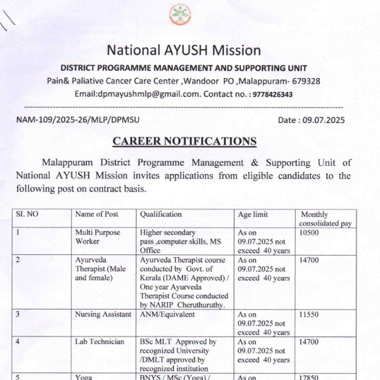 Ayurveda Jobs
