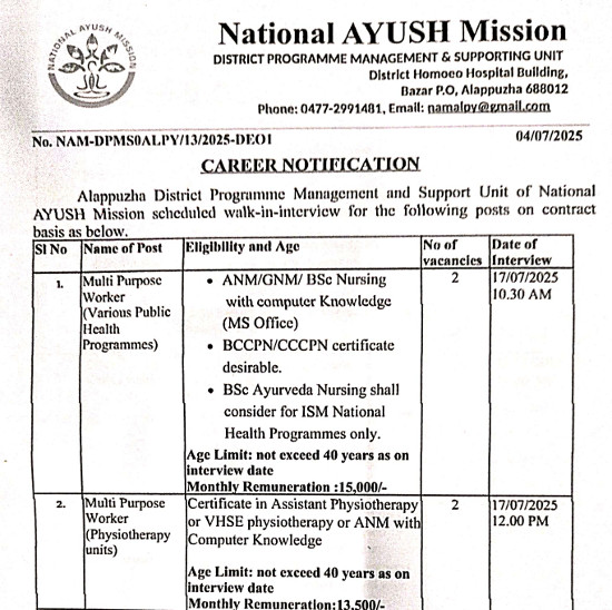 Ayurveda Jobs