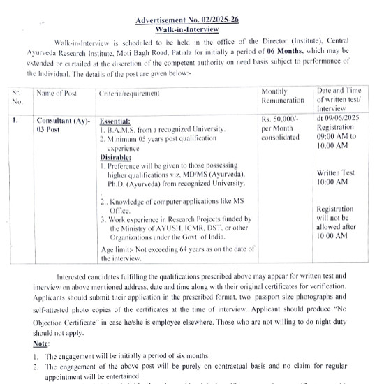 Ayurveda Jobs