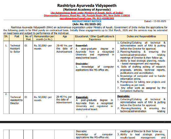 Ayurveda Jobs