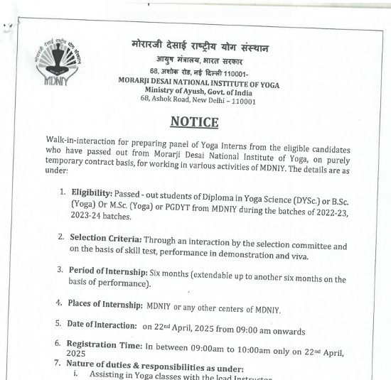 Yoga and Naturopathy Jobs