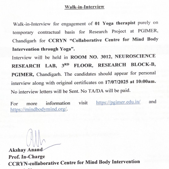 Yoga and Naturopathy Jobs