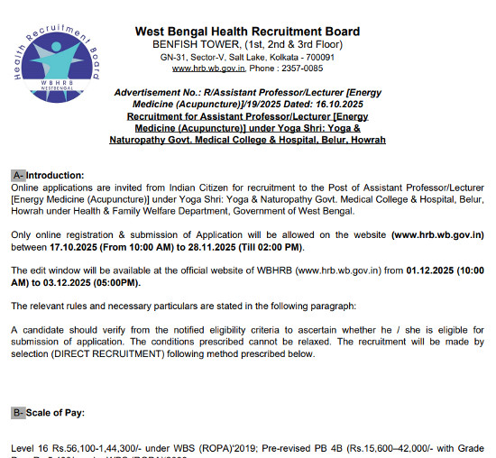 Yoga and Naturopathy Jobs