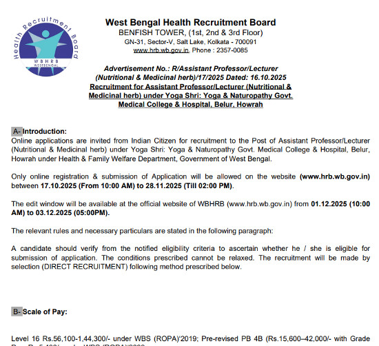 Yoga and Naturopathy Jobs