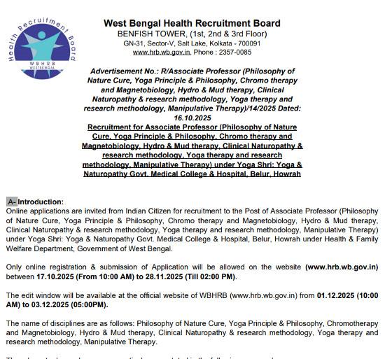 Yoga and Naturopathy Jobs