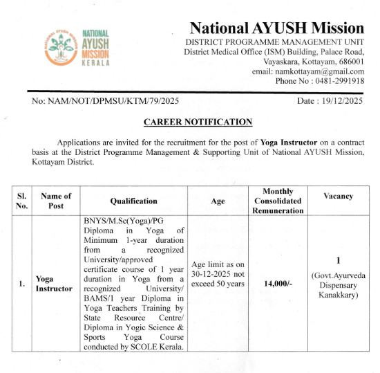 Yoga and Naturopathy Jobs