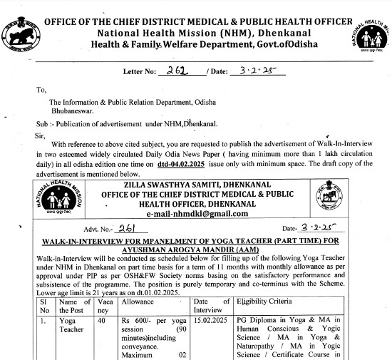 Yoga and Naturopathy Jobs