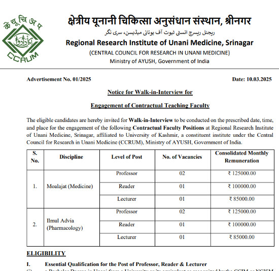 Unani Jobs
