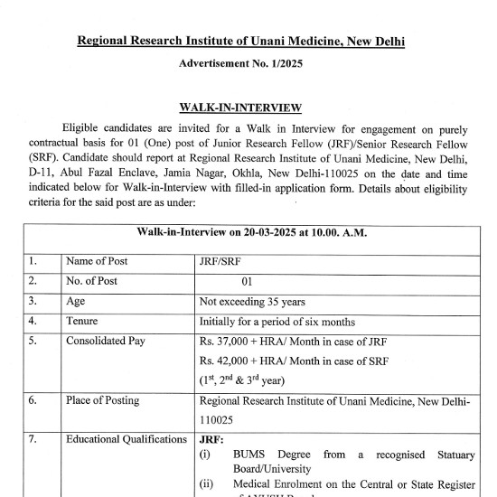 Unani Jobs
