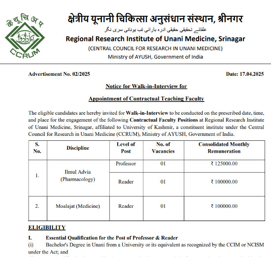 Unani Jobs
