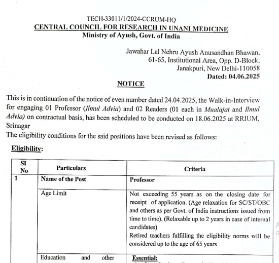 Unani Jobs