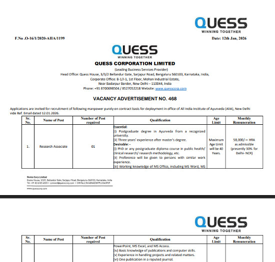 Ayurveda Jobs