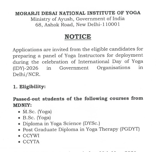 Yoga and Naturopathy Jobs