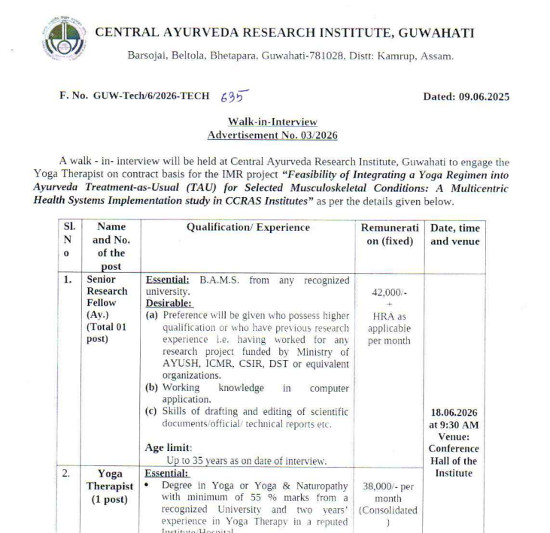 Yoga and Naturopathy Jobs