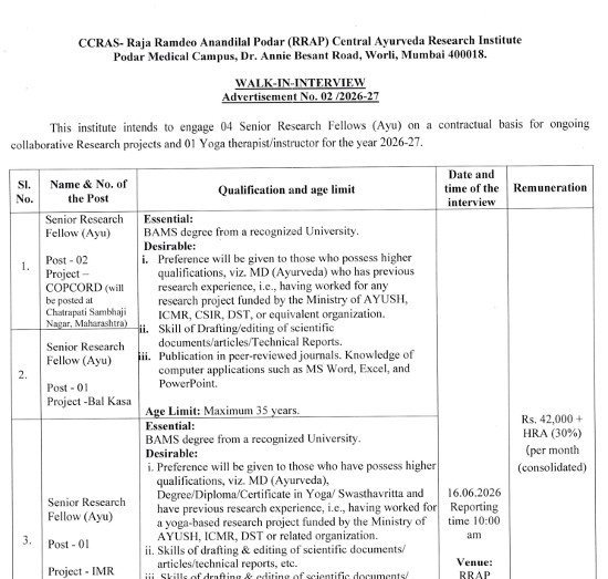 Yoga and Naturopathy Jobs