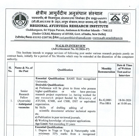 Yoga and Naturopathy Jobs