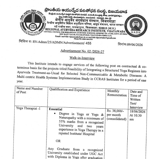 Yoga and Naturopathy Jobs