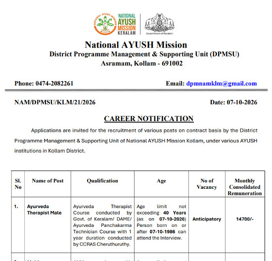 Yoga and Naturopathy Jobs