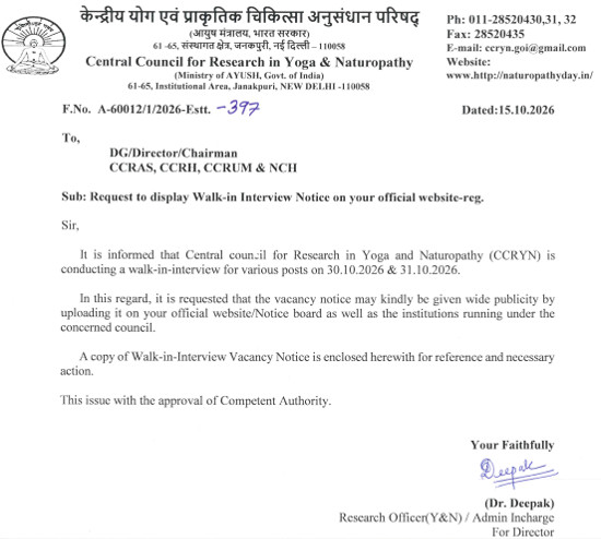 Yoga and Naturopathy Jobs