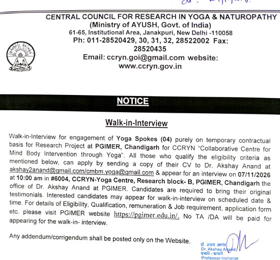 Yoga and Naturopathy Jobs