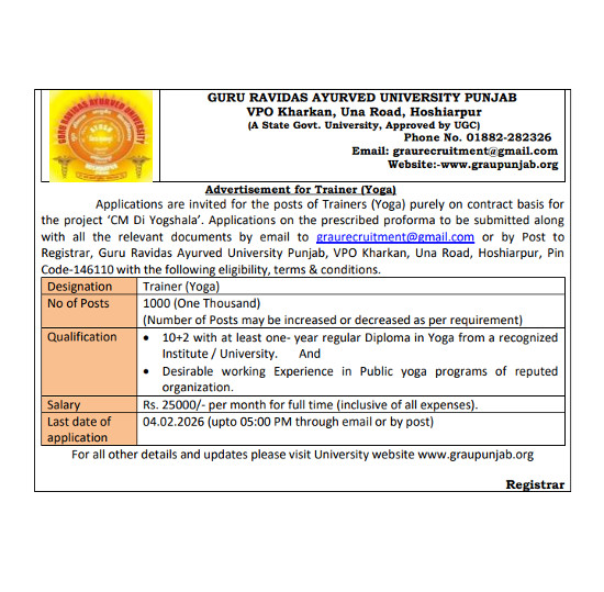 Yoga and Naturopathy Jobs