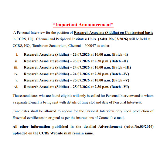 Siddha Jobs